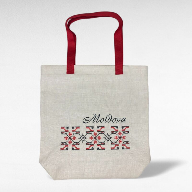 Сумочка сувенірна "Moldova" з горизонтальним орнаментом